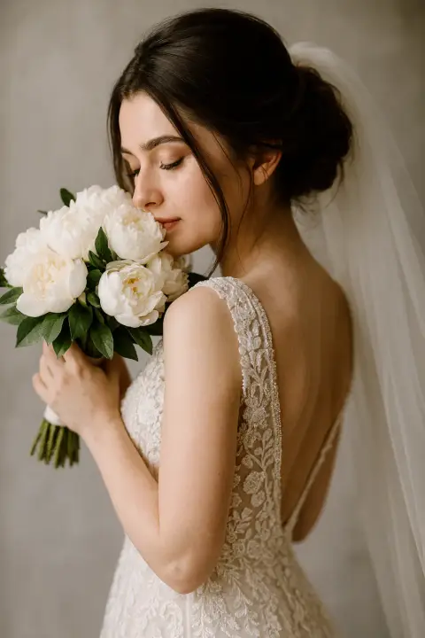 138-hyper-realistic-bridal-portrait-lace-gown-bouquet